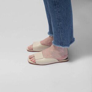 Wilder Maude Bone Leather Slides